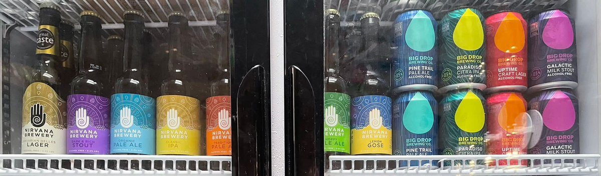 Not drinking alcohol? 

We have 11 different non-alcoholic beers in the fridge to choose from.

#notboozeday #alcoholfree