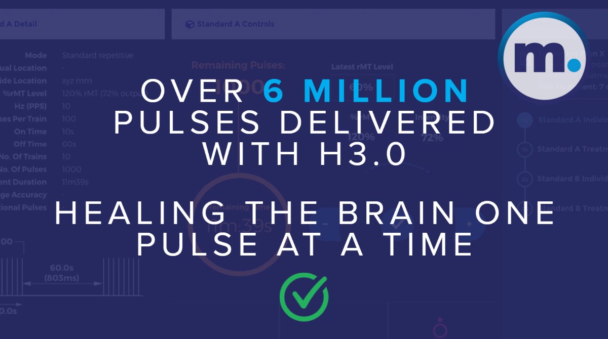 magstimTMS's tweet photo. Figures just in

Magstim TMS Therapy continues to heal the brain one pulse at a time.

In the USA alone, over 6 million pulses delivered with H3.0 - the latest addition to our TMS therapy offering.

Learn more: marketing@magstim.com

#TMS #depression #depressiontreatment https://t.co/tUxlOb9c7M
