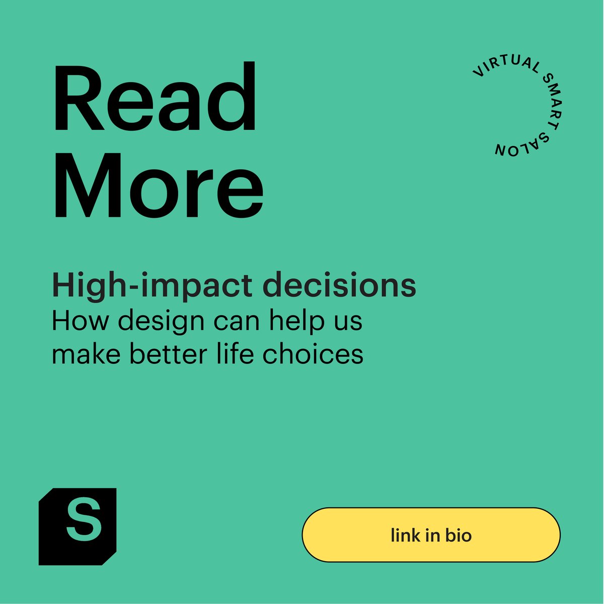 Our recent Smart Salon, “High-impact decisions” highlights how design plays an important role in navigating everyday decisions. Smart was joined by panelists from @SignetJewelers, @Zillow, and @Stash. Read our recap bit.ly/3c7yoaO #virtualsmartsalon #ixd #designtalk