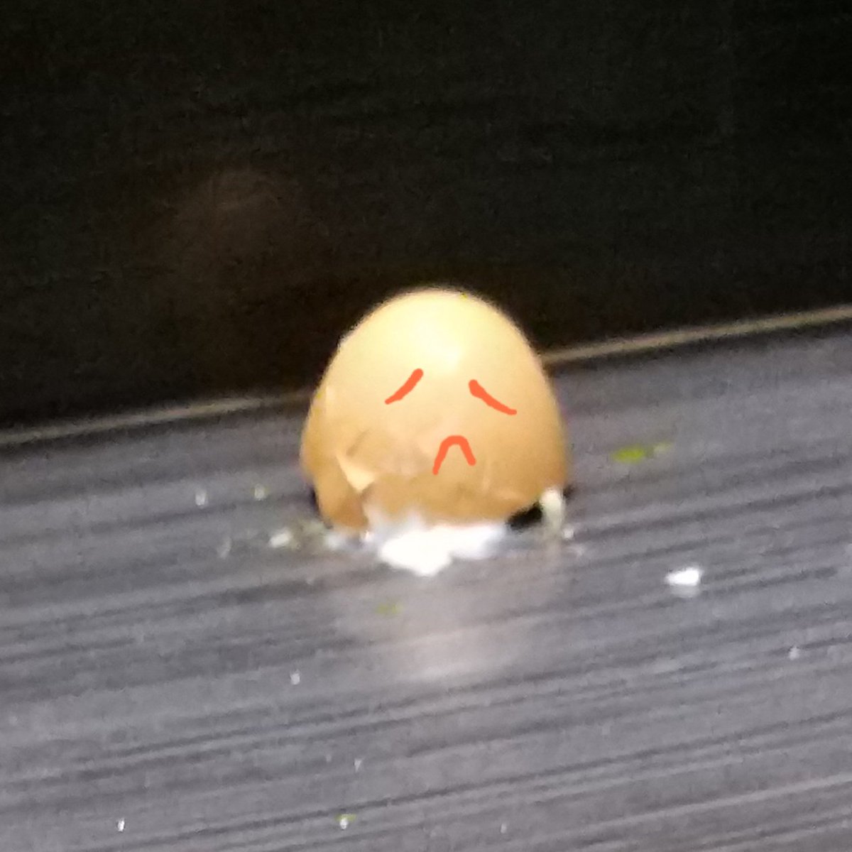 TsubomiZakura's tweet photo. A Broken EGG #Mystameals https://t.co/ur8rbsReI5