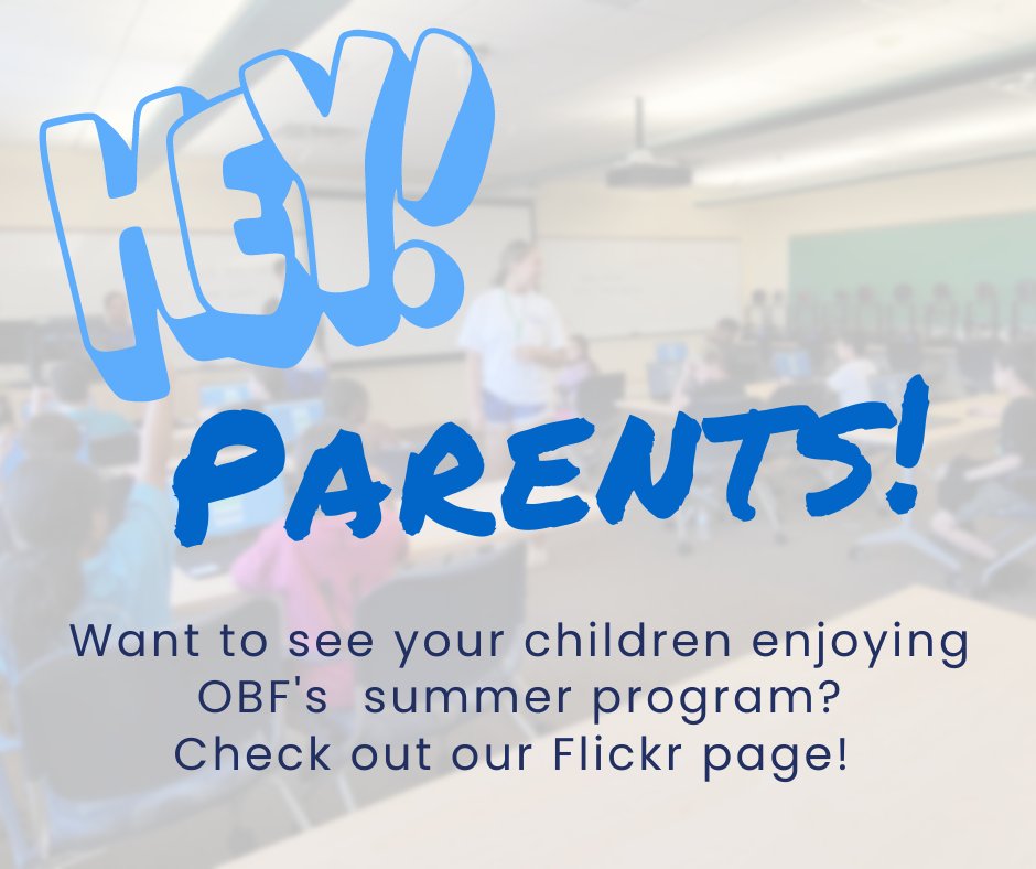 Ourbrightfutur1's tweet photo. Hey Parents!
Want to see your children having an awesome time at OBF's STEMing Into Sports Summer Program? Check out our Flickr Page!
LINK: https://t.co/jOCLZQhhoQ
#OBF #OurBrightFuture #stemingintosports #summerprogram #nicholscollege #flickr #children https://t.co/CiaWValWN6