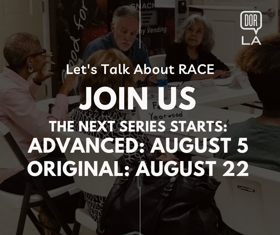 Sign up today to join us for our next dialogue series, learn more by clicking the link below.  All participants in any DORLA series from June 1st until August 31st are automatically entered into a drawing for a chance to WIN an Elegant Evening for 2.

eventbrite.com/o/dialogue-on-…