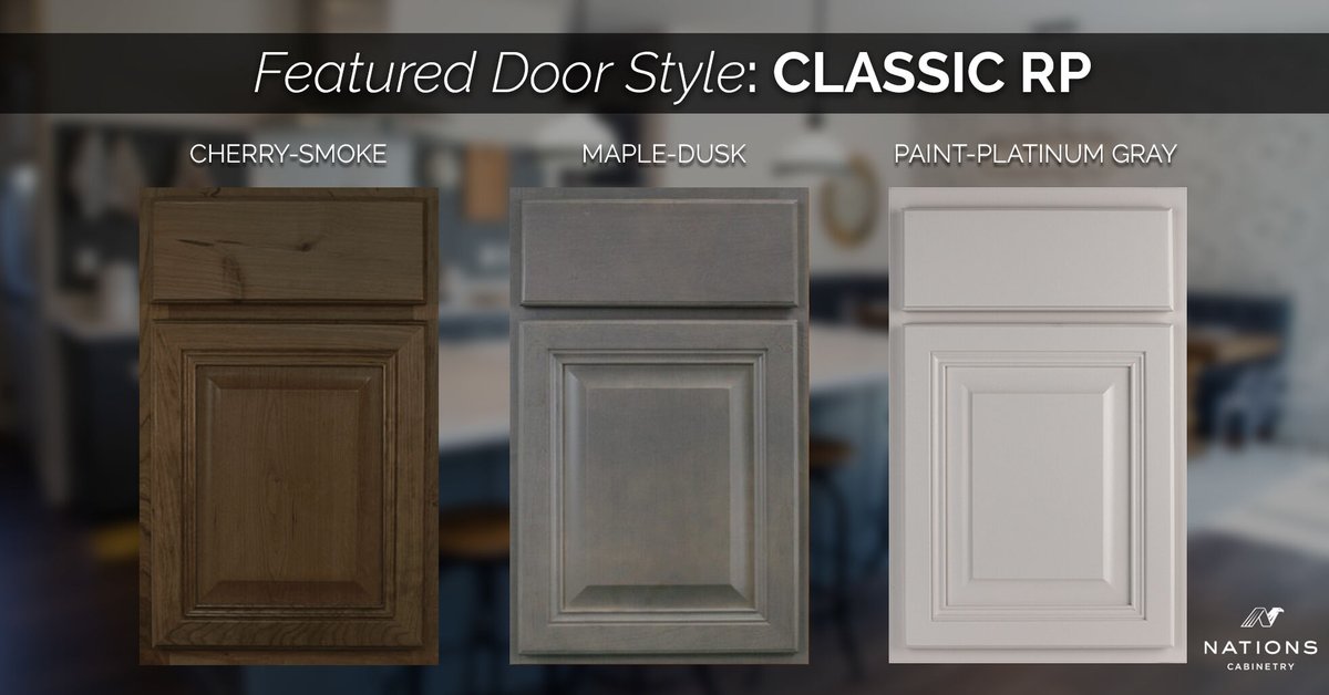 NationsCabinets's tweet image. The Classic RP door style is an elegant #RaisedPanel with a mitered finger-joint door with wood dowel. The standard overlay design comes in 🍒, maple, oak &amp;amp; paint variety. 

More info-- nationscabinetry.com/products/?filt…

#NationsCabinetry