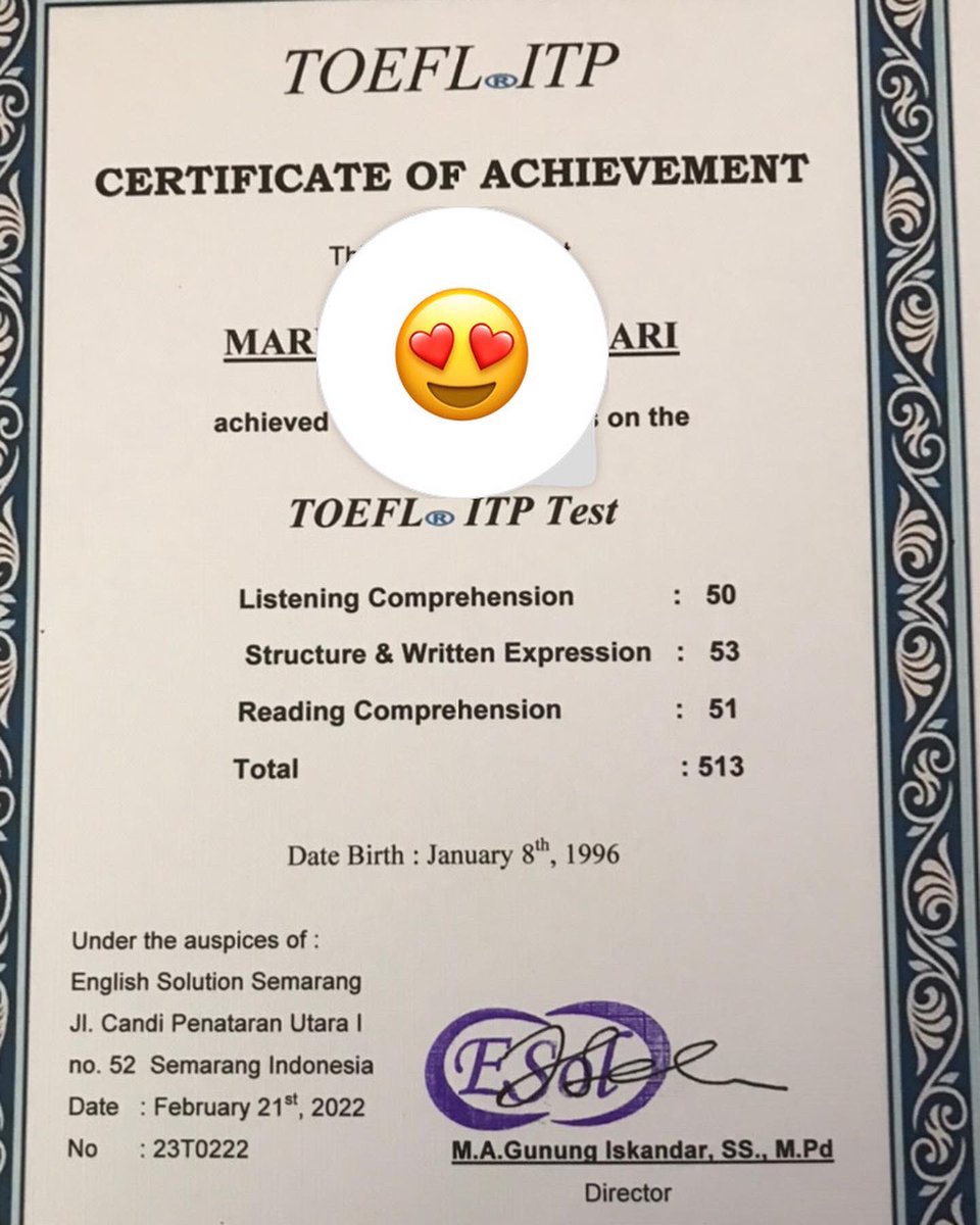 onionringsxxx's tweet image. Yuk yang minat toefl esol. Bisa buat cpns bumn beasiswa loh. Jenis toefl antara lain itp pbt ibt ielts
Bisa request nilai minat wa aja ya 08886542963