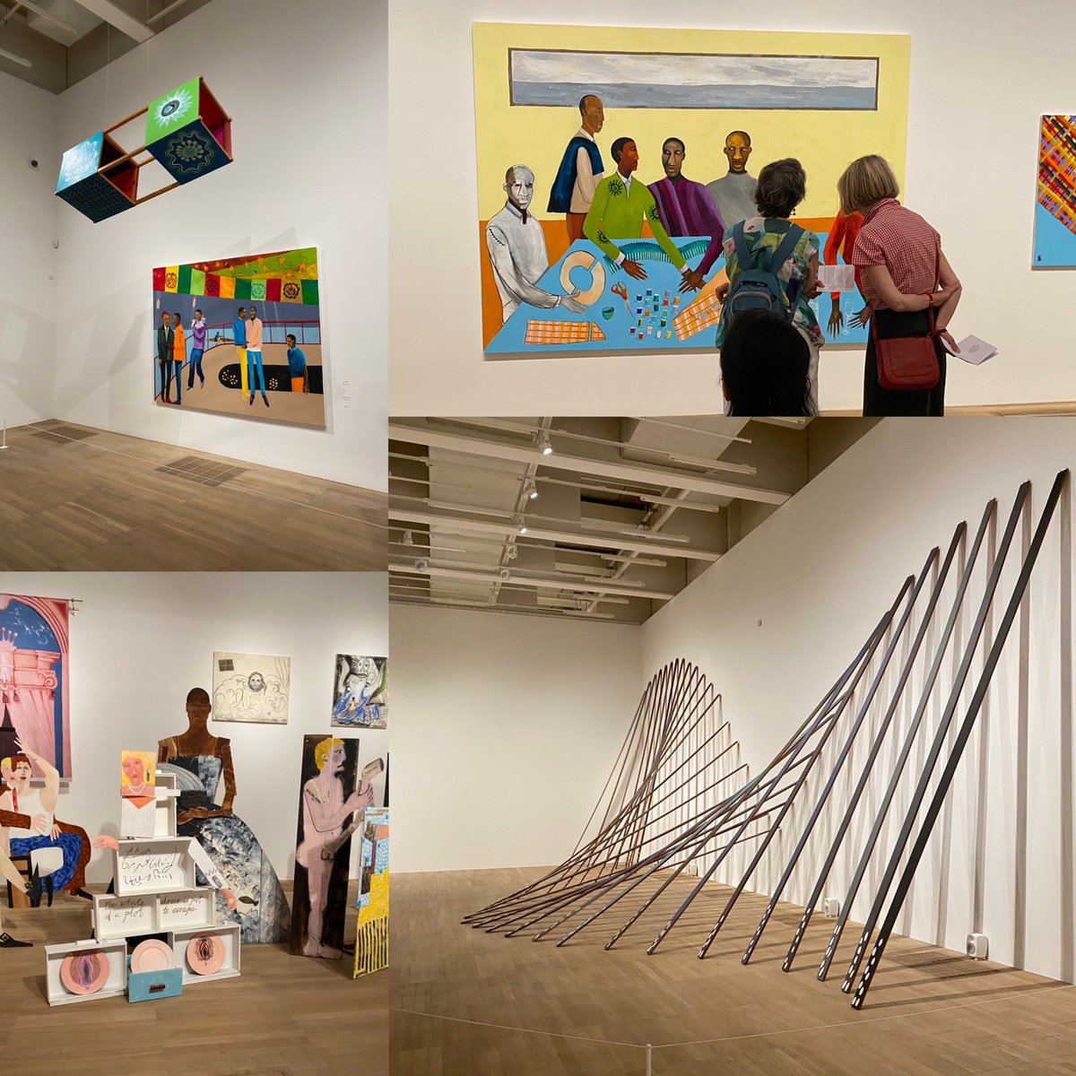 MerchantsAc_Art's tweet photo. Most enjoyed the Lubaina Himid exhibition at the @tate_modern The @MerchantsAc students were fabulous as ever!! Big thanks to Jack and @charlottegwrigh @VenturersTrust #WorkHardBeKindHaveCourage https://t.co/UovmiAmnQK