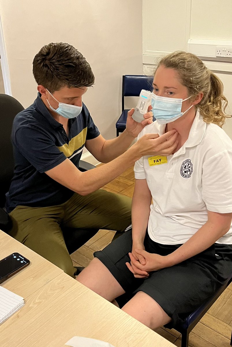 JodiAllenSLT's tweet image. A leap forwards for #QueenSquareSpeechies joined by #larynx #ILO guru @claire_slinger for hands-on #laryngeal #ultrasound training. Just look at the fabulous concentration on those #SLT faces @simongrobler @CarolineWaszki1 @picklesfay 🤩 @NHNN_therapies Recruitment opens SOON 🙌🏼
