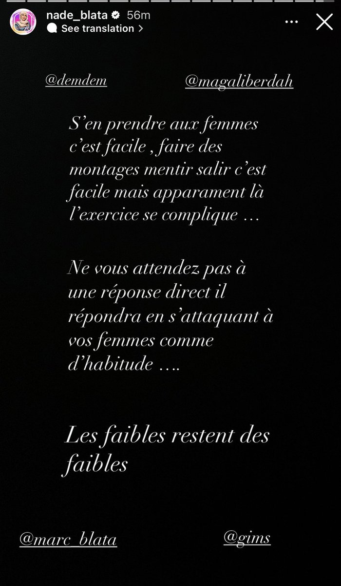 Naderat pourquoi tu fermes pas ta vieille bouche tordue, espèce de voleuse, tu fais la victime <a href="/booba/">Booba</a> ne s’en prend pas aux femmes, c’est le peuple qui s’en prend à vous les escrocs! Tout le monde est contre vous! Même le mec du zoo😉 votre chute est proche… #booba