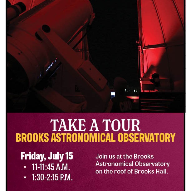 cmichSE's tweet photo. Any plans for Friday? Join us for a tour of the Brooks Astronomical Observatory. #CmichSE #CmichPHY https://t.co/Yaajedzgcy