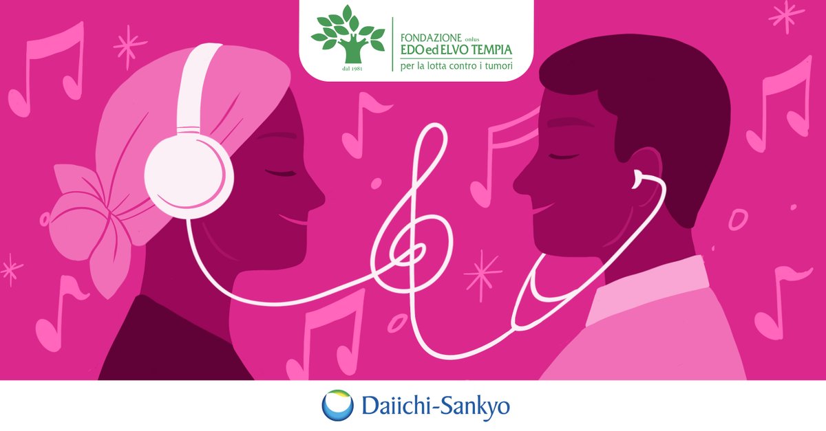 DaiichiSankyoIT's tweet photo. “Di che cosa parliamo quando parliamo di musicoterapia" è il primo episodio del Podcast #Musicoterapia della #FondazioneTempia, in collaborazione con #PinkPositive, pensato per offrire qualche minuto di benessere a portata di orecchio
https://t.co/7guhwB4bwn https://t.co/wvoiR4MOeM