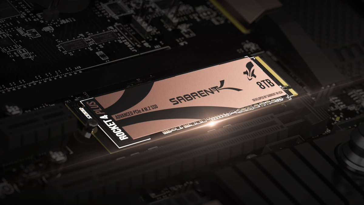 Sabrent_Ger's tweet photo. Erlebe einen schnelleren, kühleren und leiseren Computer mit unserer internen SABRENT 8TB Rocket 4 Plus M.2 SSD

Erhältlich auf Amazon oder https://t.co/hGdIVxhQJ9 https://t.co/PxbIsCvw1a
