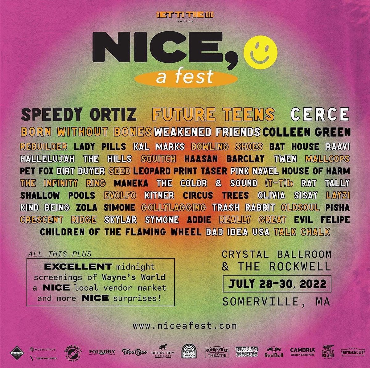 NICE, a fest ☻ (@niceafest) on Twitter photo 🤤💭 🥒 We all know Grillo’s Pickles makes the nicest pickles in the world - that’s why we are THRILLED to have <a href="/GrillosPickles/">Grillo's Pickles</a> as an official sponsor for this years NICE, a fest!
Pickles will be on the menu at <a href="/CrystalSville/">Crystal Ballroom</a> <a href="/RockwellThtr/">The Rockwell</a> and <a href="/FoundryOnElm/">Foundry on Elm</a> all weekend! 🙂 🤤💭 🥒 We all know Grillo’s Pickles makes the nicest pickles in the world - that’s why we are THRILLED to have <a href="/GrillosPickles/">Grillo's Pickles</a> as an official sponsor for this years NICE, a fest!
Pickles will be on the menu at <a href="/CrystalSville/">Crystal Ballroom</a> <a href="/RockwellThtr/">The Rockwell</a> and <a href="/FoundryOnElm/">Foundry on Elm</a> all weekend! 🙂