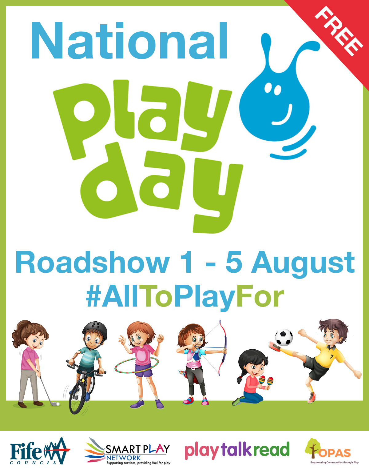Fife Families on Twitter: "⛺️🎵🏑👶 National Play Day Roadshow Fife. 🏹⚽️🎯🚴 ...