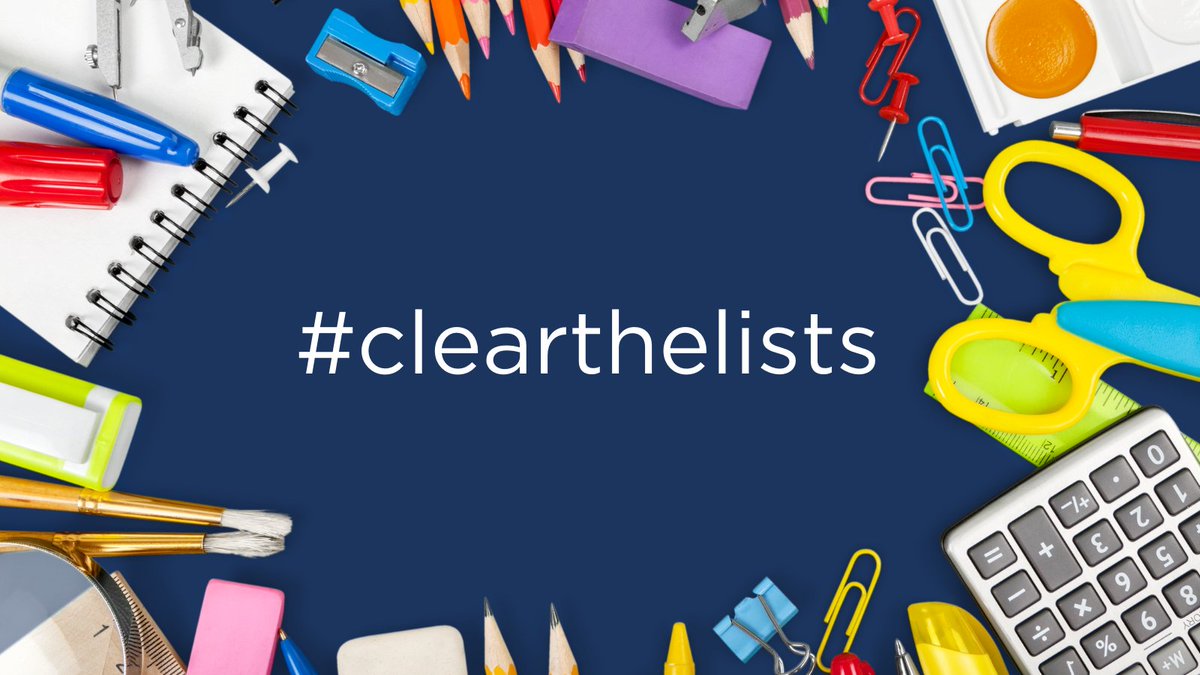 Teachers, we see & hear you. We're advocating & working for change so that you don't need wish lists for supplies to do your job. But for now, let's #clearthelists. Reply here with your @amazon list⬇️by 07/15 @ 11:59 PM ET. We’ll choose 50 lists @ random & clear up to $100 each.