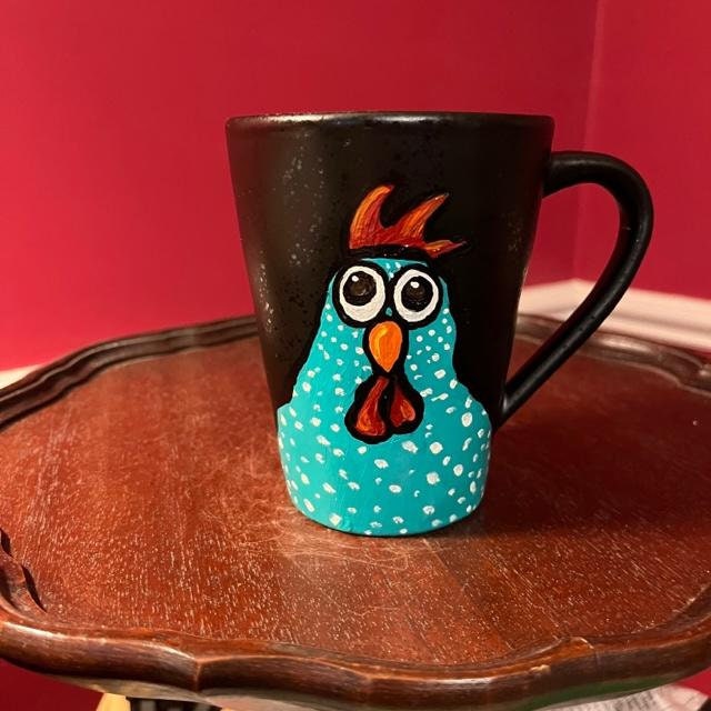 chestnutcrochet's tweet photo. Sharing for Ana Peralta of DecoArtz on Etsy
Really love this, from the Etsy shop DecoArtz. https://t.co/3b8heGlbTn #etsy #whimsicalchicken #chickenart #chickenmug #colorfulchickenmug #chickengiftmug #chickencoffeemug #chickenteamug #decorativemug #handpaintedmug https://t.co/muS1OWo0c7