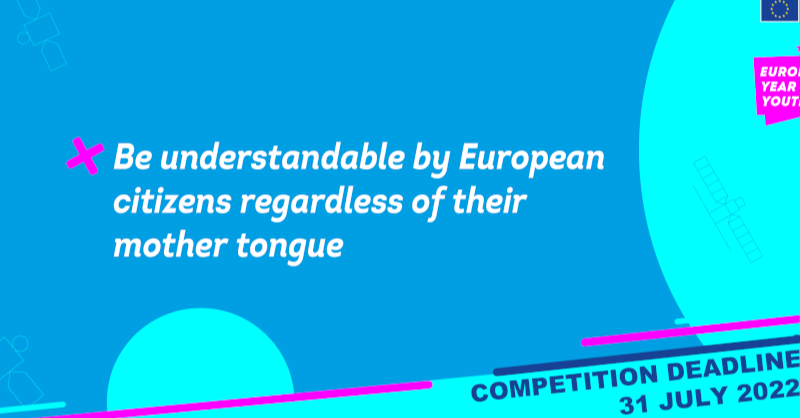 EuropeanYouthEU's tweet photo. Do you want to have an impact on the history of Europe in space? 🚀 
  
The EU is planning to launch a new #EUSpace constellation 🛰️ 
  
We want YOU to name it! 
  
Be bold, be creative!  
  
Submit by 31 July 📅 
  
Ready to join the competition❓ 
👉 https://t.co/1VtdA3ONad
