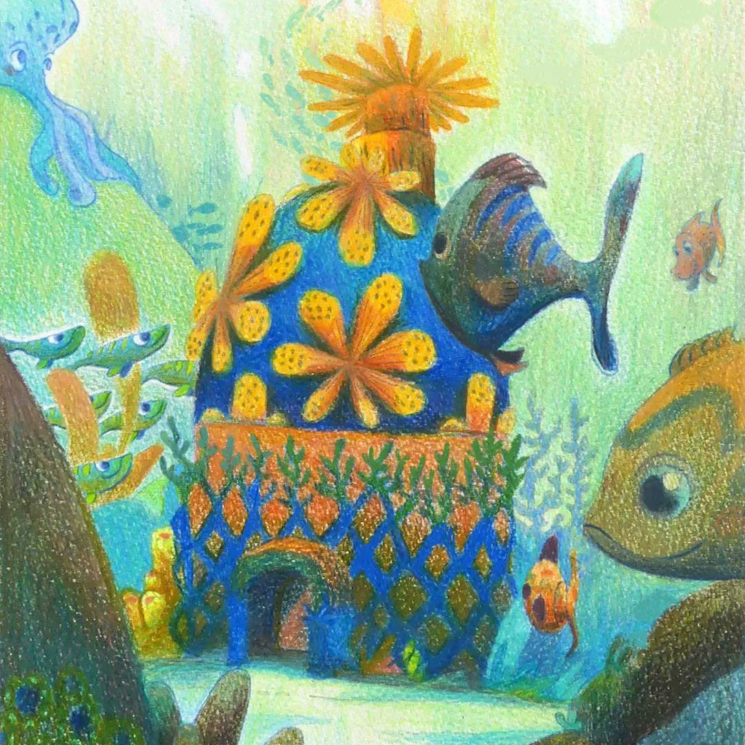 🐟🐠🐙A little trip under the water is not a bad idea in this heat! 
You are cordially invited to John's house, he has prepared a summer party!
.
.
illustration for the "under water" theme by @clipstudioofficial
.
#cspcontest32