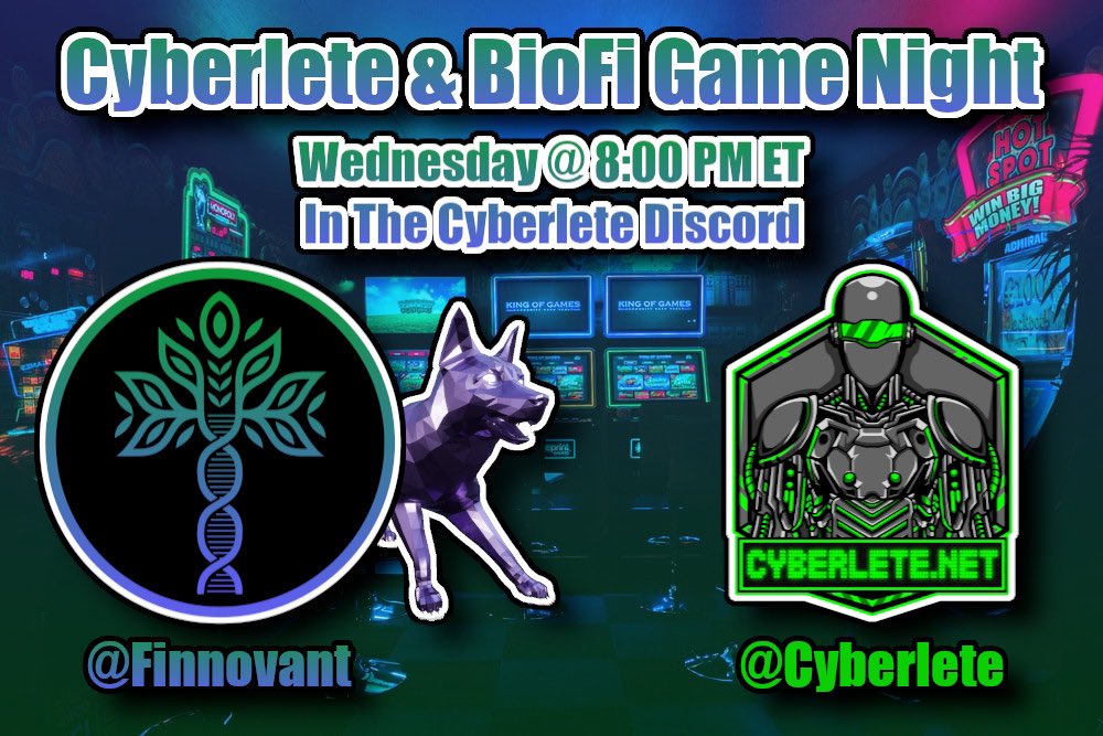 BioFiGlobal's tweet image. 🏘Community Event🏘

@Finnovant will be joining @Cyberlete tomorrow night in their discord to participate in their community game night! 👾🌙

Showcasing @DogeRunEthos 🐕💨

Join discord.gg/cyberlete to learn how to download the game and get ready! 

#Dag #Avax #BioFi #Leet