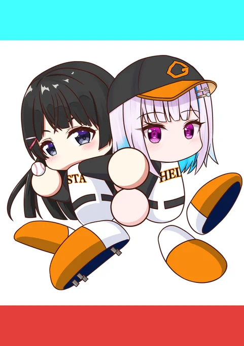 監督&ドラ1 (王立ヘルエスタ高校)リプ欄に透過あり#にじさんじアルプススタンド #ヘル絵スタ #みとあーと 