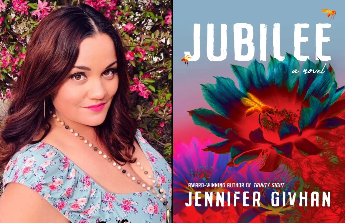 RiddledwArrows's tweet photo. In case it got lost in the fine print, we're giving away one bonus signed copy of @GivhanJenn's novel JUBILEE to a poet chosen at random from the Ars Poetica Prize entries AND to 1st, 2nd &amp; 3rd place winners. See contest page for full details: https://t.co/BmYlIPpggm https://t.co/HoMaPsMFo5