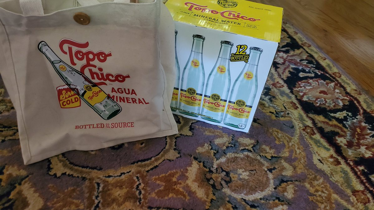 TOPO Chico dropped this off to address customer service...now THAT is customer service.  Great!