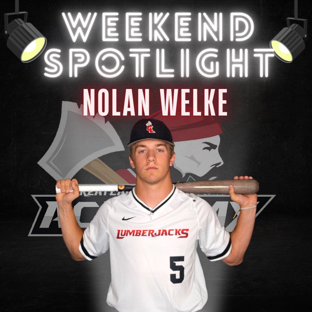 Great Lakes Baseball (@mn_lumberjacks) on Twitter photo 🔦Weekend Spotlight🔦
🪓 ‘25 Nolan Welke:
.643 AVG, 9 Hits, 1 2B, 2 3B, 9 runs, 5 SB
#Lumberjacks 🌲
<a href="/WelkeNolan/">Nolan Welke</a> 🔦Weekend Spotlight🔦
🪓 ‘25 Nolan Welke:
.643 AVG, 9 Hits, 1 2B, 2 3B, 9 runs, 5 SB
#Lumberjacks 🌲
<a href="/WelkeNolan/">Nolan Welke</a>