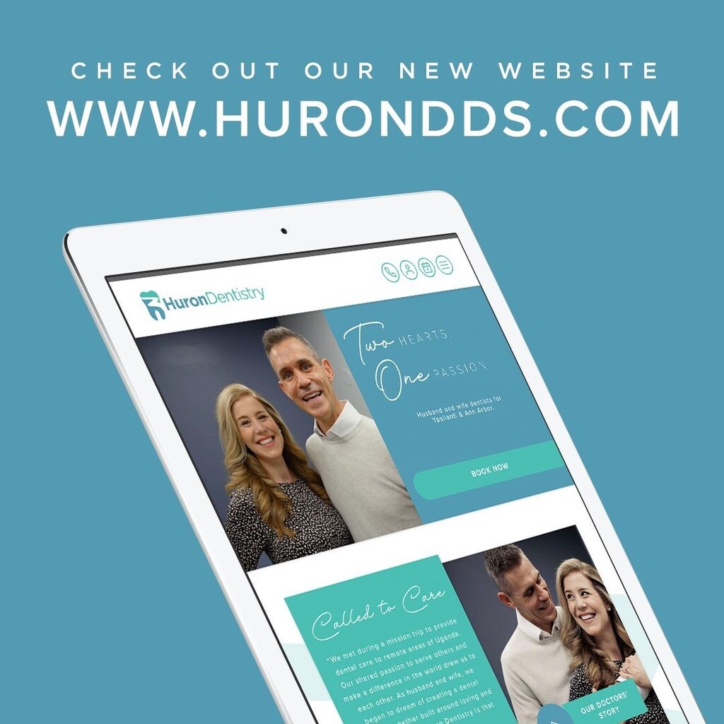 hurondds's tweet photo. Hey everyone! Our new website has launched and we're super proud of the story it tells of the patients being helped by the team at Huron Dentistry! We're welcoming new patients and whole families. It's easy as cake to schedule your first appointment or r… https://t.co/MLeazsGXsk https://t.co/eSYbJEJgwI