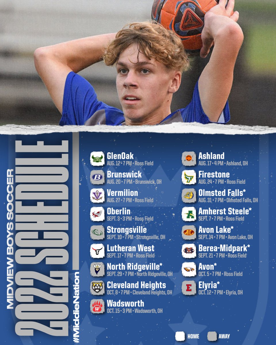 2022 Varsity Boys Soccer Schedule (Subject to Change)