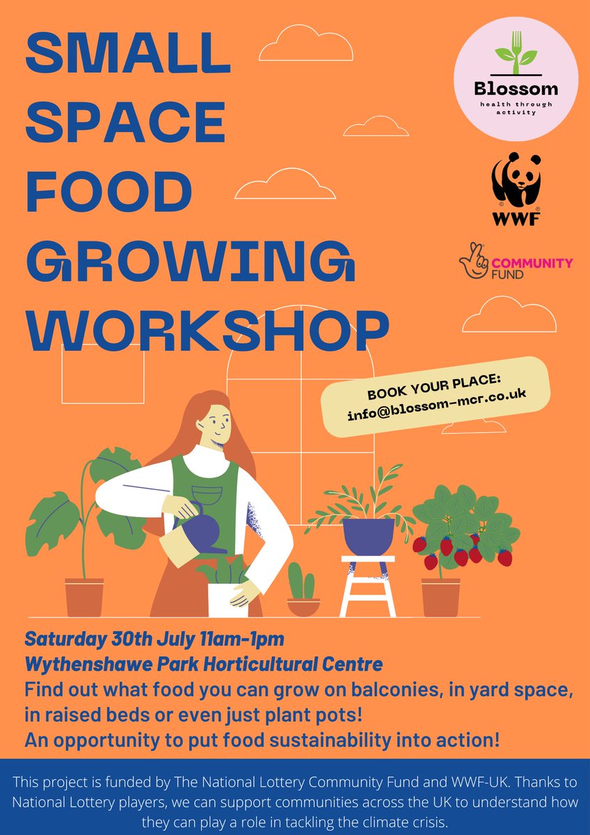 mancheshsnvs's tweet photo. @BlossomMcr Small spaces growing workshop on the 30th June. All welcome you just need to book with info@blossom-mcr.co.uk https://t.co/k0fLk0zuLg