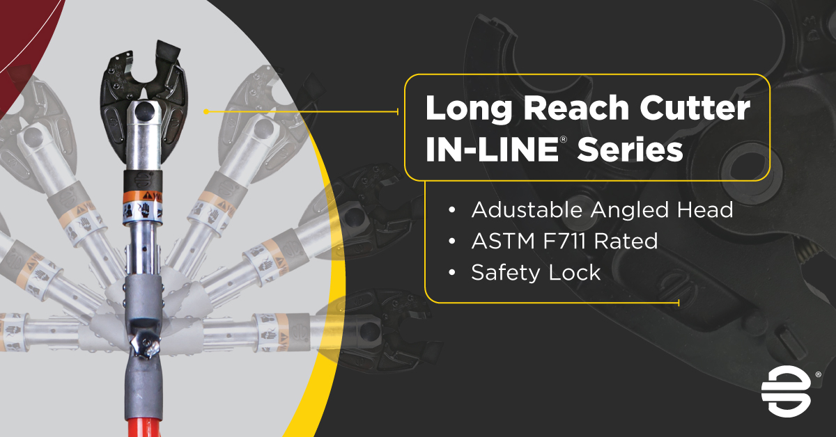It's Tooling Tuesday! Long reach cutting is simplified with an adjustable angled head and IN-LINE® design. This product is ASTM F711 rated and safety locks to prevent accidental operation. For more details: hubs.ly/Q01fZk7T0