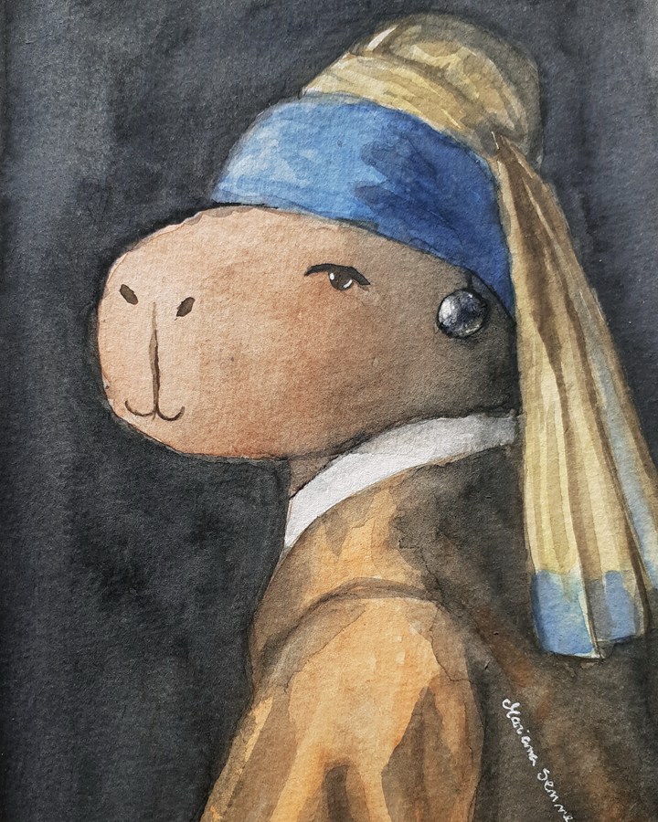 MarianaSenne's tweet photo. Faço Arte com Capivaras. Vou mostrar aqui algumas releituras de obra de arte com Capivaras #PortfolioDay https://t.co/1IS4H9CR6o