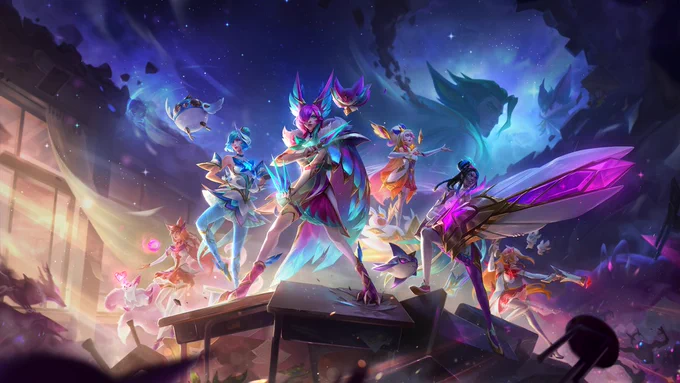 Wild Rift's Star Guardian Promo Art 