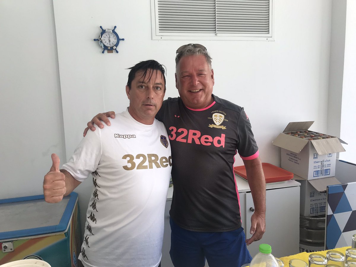 nickswin61's tweet photo. Love itโฆ..all the way to Zante and my Greek pool barman Stathisโฆโฆ.lifelong Leeds fan and has been to Elland Road #stillnotfamous https://t.co/fbO0kiZxtT