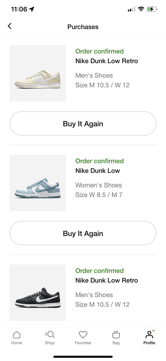 ProjectColorway's tweet photo. A couple Ws on #SNKRS today… who’s wants to know my secret? https://t.co/0tNCkqtvar
