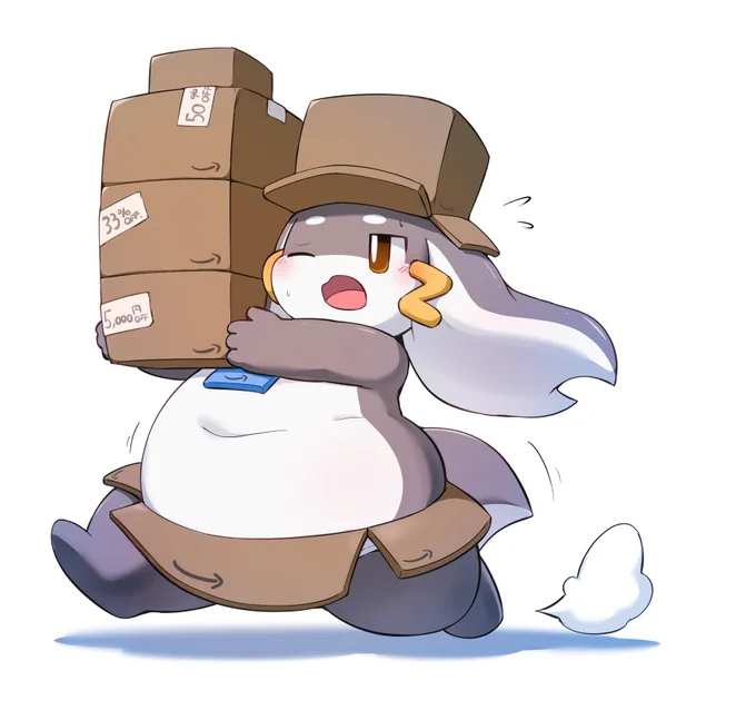 プライムデーで大忙しなAmazonくん 