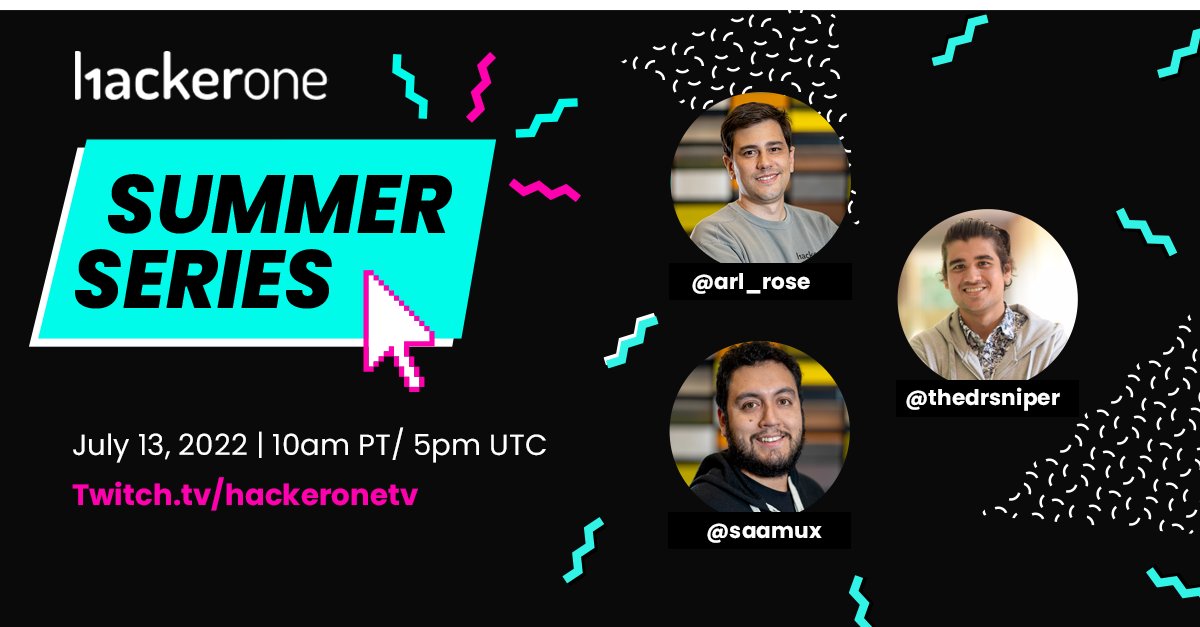 Hacker0x01's tweet photo. Join us tomorrow for an episode of Summer Series on Twitch! We will be chatting with brand ambassadors @saamux and @thedrsniper about their experience in the program. Did you know brand ambassador applications are now live? Join us at 10am PS T/5pm UTC https://t.co/YpjPoIhi1X https://t.co/oPvBakfPZo