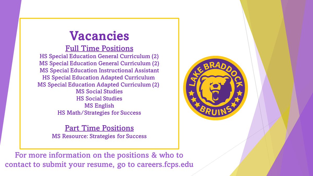 Lake Braddock SS tweet media