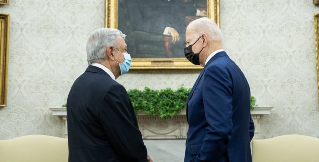 Coahuilainform's tweet photo. Los presidentes López Obrador y Joe Biden abordarán en la reunión de hoy en la Casa Blanca la implementación de programas de visas temporales para migrantes https://t.co/ZNFhaB0VS1