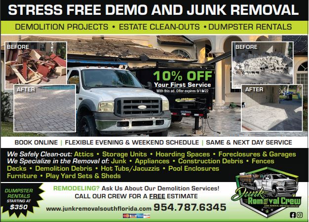 Home_Pros_Guide's tweet image. Shout out of the day goes to JUNK REMOVAL CREW! 
homeprosguide.com/members/16771/…
Offering #DemolitionProjects, #EstateCleanOuts, &amp;amp; #DumpsterRentals.
Removal of #Junk, #Appliances, #Construction &amp;amp; #SOMUCHMORE! 
Call today #FreeEstimate #HomeProsGuide #JunkRemovalCrew #ShoutOutOfTheDay