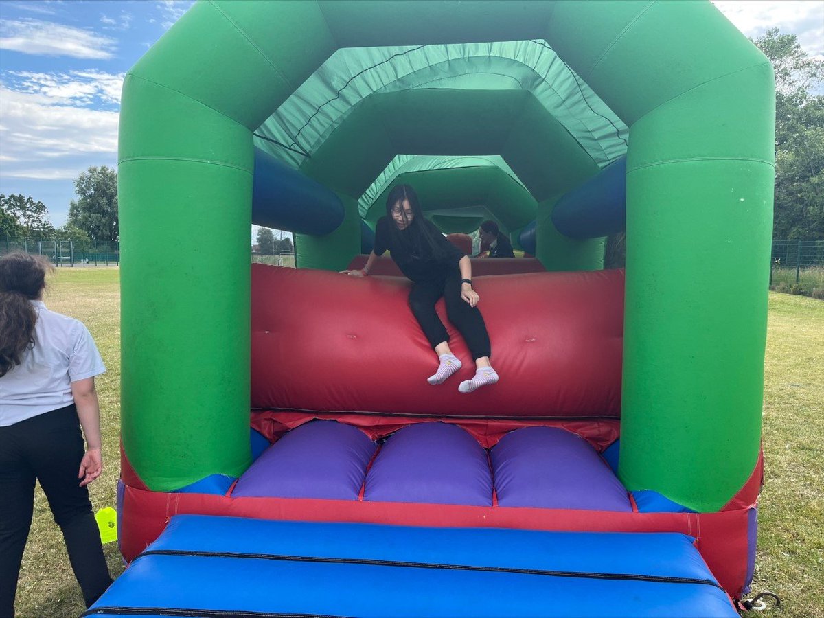 GSHS_School's tweet photo. Brilliant to see our Rewards Activities in full swing this afternoon. Unlimited popcorn and candyfloss mixed with inflatables, what's not to love! https://t.co/SkpoqnWvHm