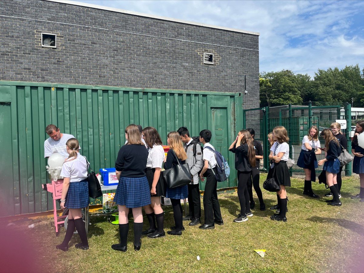GSHS_School's tweet photo. Brilliant to see our Rewards Activities in full swing this afternoon. Unlimited popcorn and candyfloss mixed with inflatables, what's not to love! https://t.co/SkpoqnWvHm