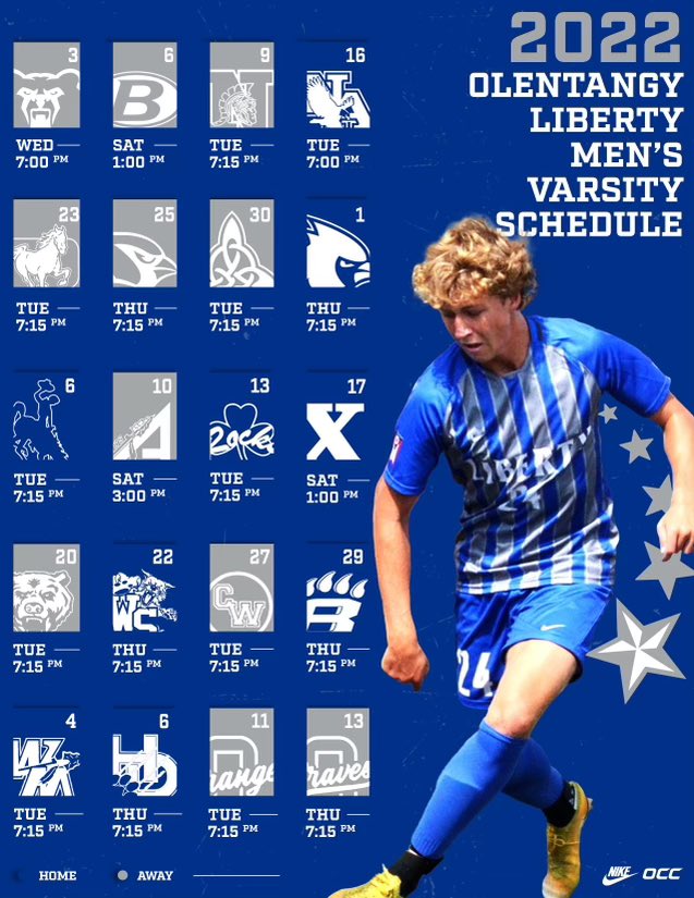 2022 Schedule is here! Come out and support your Liberty Boys Soccer this fall.