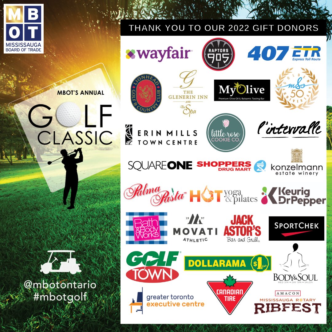 Thank you to our sponsors for their contribution to our 2022 Annual Golf Classic.

<a href="/Raptors905/">Raptors 905</a> <a href="/407ETR/">407 ETR</a> <a href="/GolfLionhead/">Lionhead Golf Club</a> <a href="/GlenerinInnSpa/">Glenerin Inn & Spa</a> <a href="/Myoliveinfo/">MYOLIVE</a> <a href="/MSymph/">Mississauga Symphony Orchestra</a> <a href="/erinmillstown/">ErinMillsTownCentre</a> <a href="/shopSQUAREONE/">SQUARE ONE</a> <a href="/ShopprsDrugMart/">Shoppers Drug Mart</a> <a href="/Konzelmann/">Konzelmann Estates</a> <a href="/PalmaPasta/">Palma Pasta</a> <a href="/KDP_Canada/">Keurig Dr Pepper Canada</a> <a href="/MovatiAthletic/">MOVATI Athletic</a> <a href="/Jack_Astors/">Jack Astor's</a> <a href="/GolfTown/">Golf Town</a>