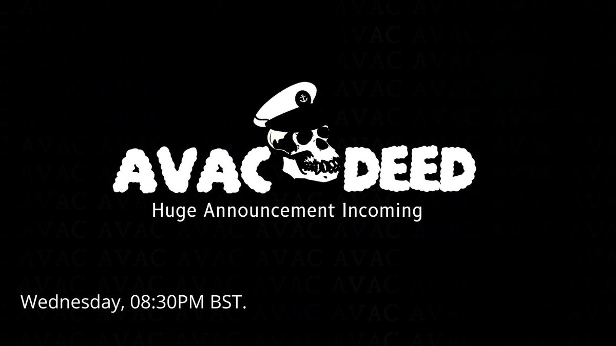 AVAC_NFT's tweet photo. This is not something you should miss, if you do then you will miss-out. 

Tomorrow. 8:30PM BST. 

Reserve your space here 🔽
https://t.co/xS4MMywo8X

#MetAPEverse #GoApeShip #AVACDeed https://t.co/eCts06G6yK