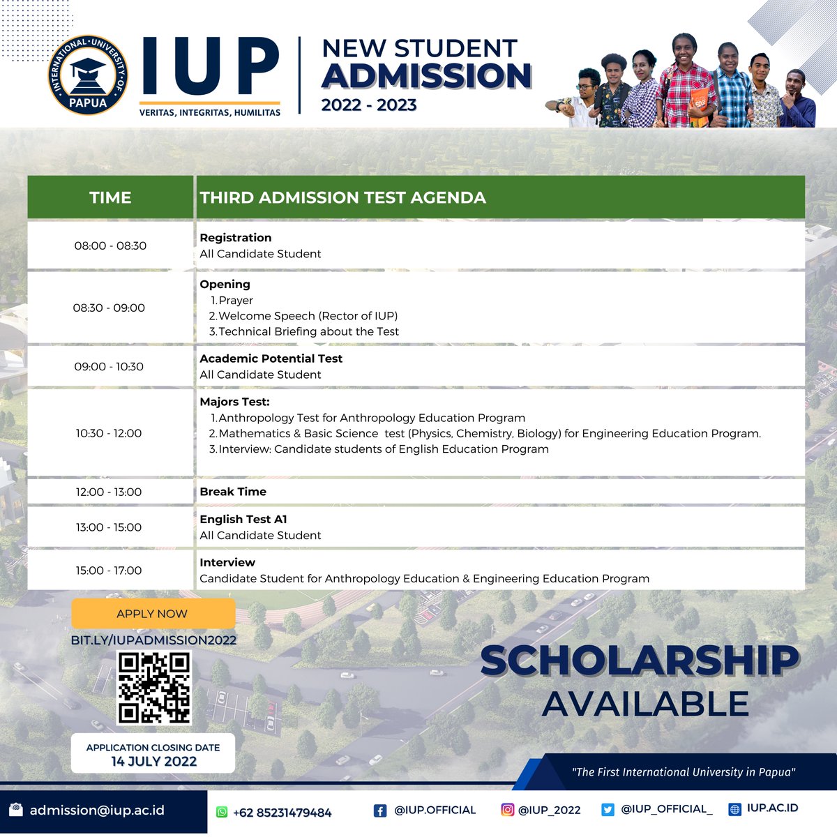 INTERNATIONAL UNIVERSITY OF PAPUA tweet media