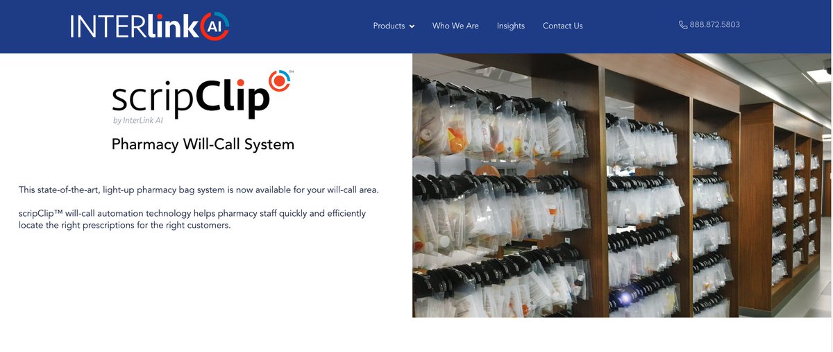 ComputerTalk1's tweet image. Now at ComputerTalk For The Pharmacist &amp;gt; InterLink AI #ScripClip Will-Call System Now Preferred Partner for American Associated Pharmacies - wp.me/p9LtTd-4OR #CardinalRBC #InterlinkAI #WillCallManagement