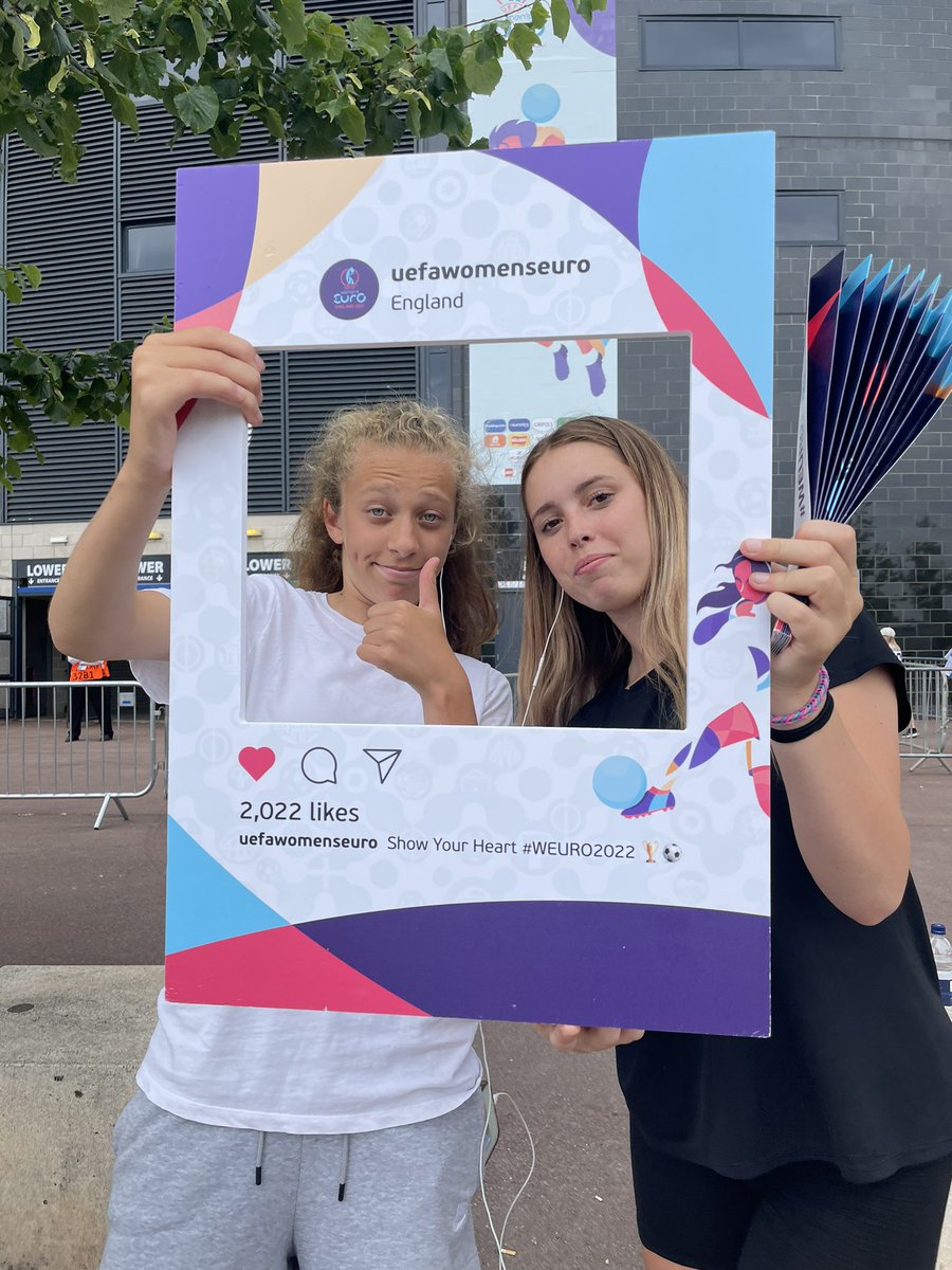 TPS_PE's tweet photo. Our girls’ football teams are at MK Stadium to watch Finland vs Denmark @MKDonsFC #WEURO2022 @TPS_Hitchin https://t.co/woEgxNUgku