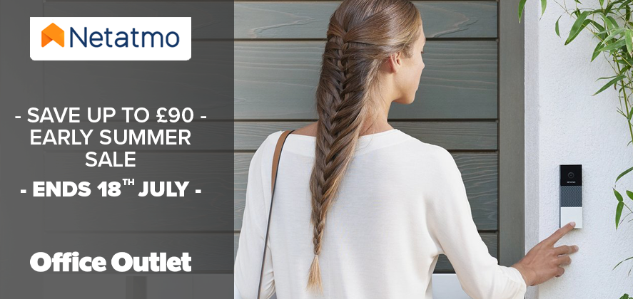 Upgrade your home for less with huge savings on @Netatmo smart tech in the early #summer #sale

Save up to £90 at Office Outlet - bit.ly/OO_Netatmo

Ends 18th July