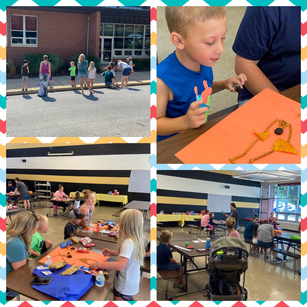 QE kindergarten families came together today for some fun math activities! We look forward to seeing families at our August meet at the playground event! #QvillePride #inspiring #connecting