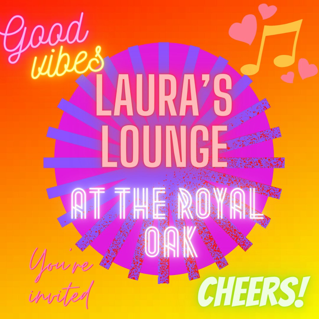 lauramatts's tweet photo. Laura's Lounge at The Royal Oak on 15th July! - https://t.co/1IiSONfxkT https://t.co/m4gm8zZd1x