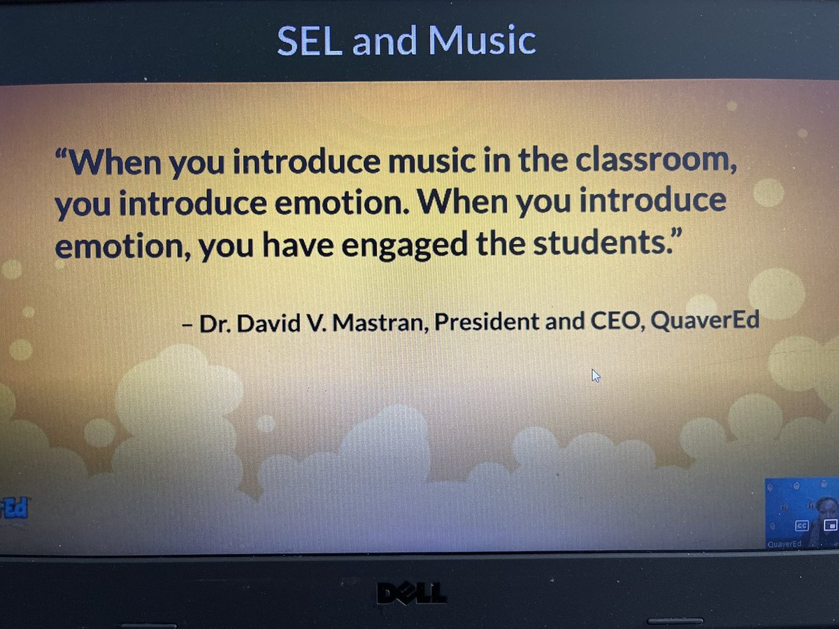 GES_Music's tweet photo. “SEL is not taking away from music instruction, it is done through music instruction.”💯 #QuaverCon22 @Quaver_Ed #AroundtheMusicRoom #MusicMatters #MusicandMentalHealth https://t.co/F6P9Mhm6O7